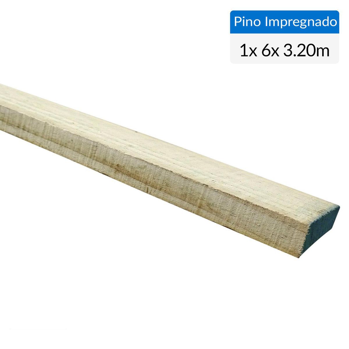 GENERICO - Pino impregnado cobre micronizado 1 x 6 x 3,2 m