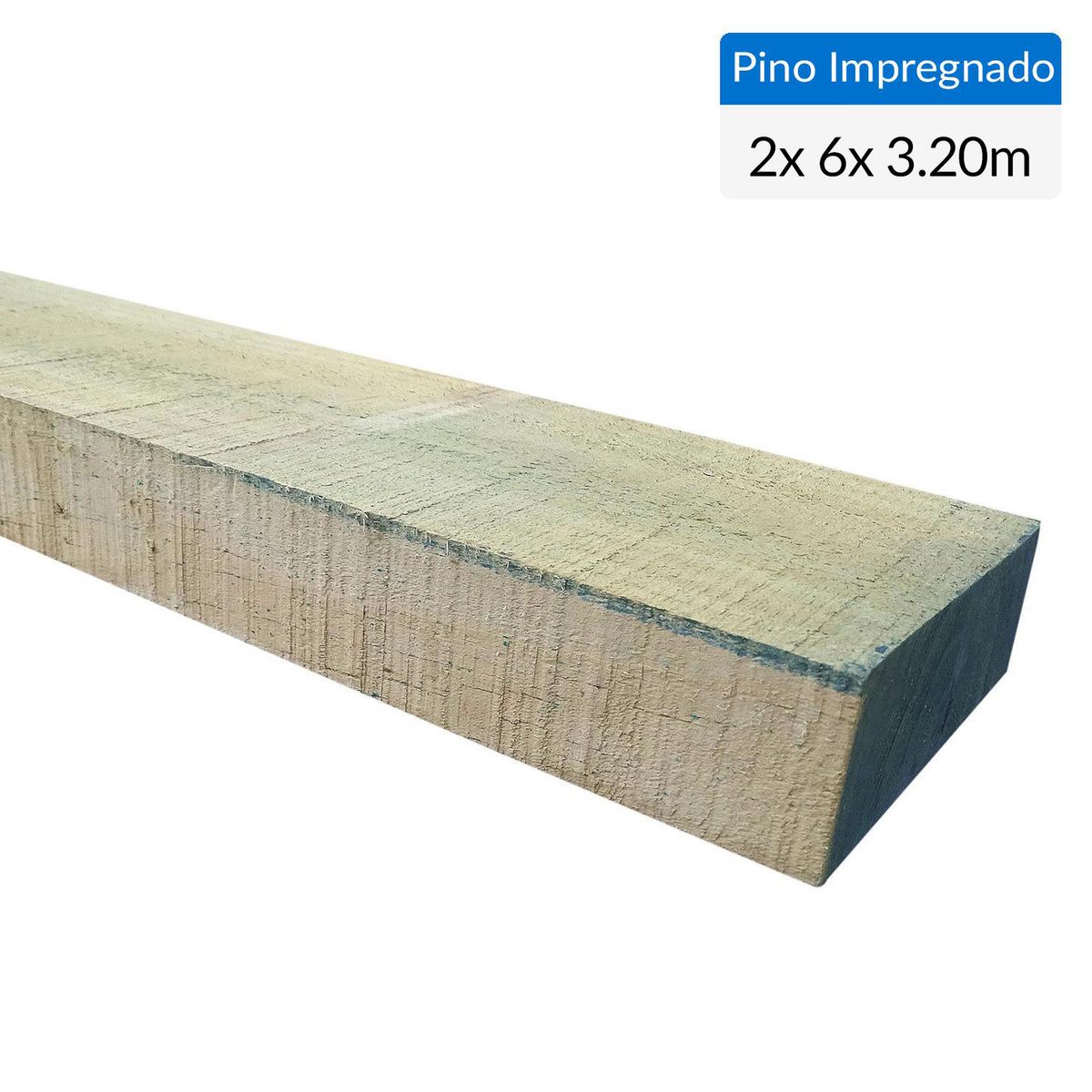 GENERICO - Pino impregnado cobre micronizado 2 x 6 x 3,2 m