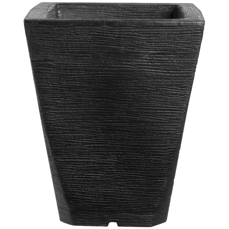 Macetero Trapecio de Plástico 34x43 cm Negro