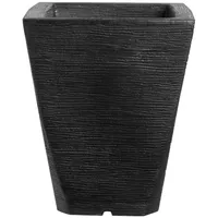 Macetero Trapecio de Plástico 34x43 cm Negro