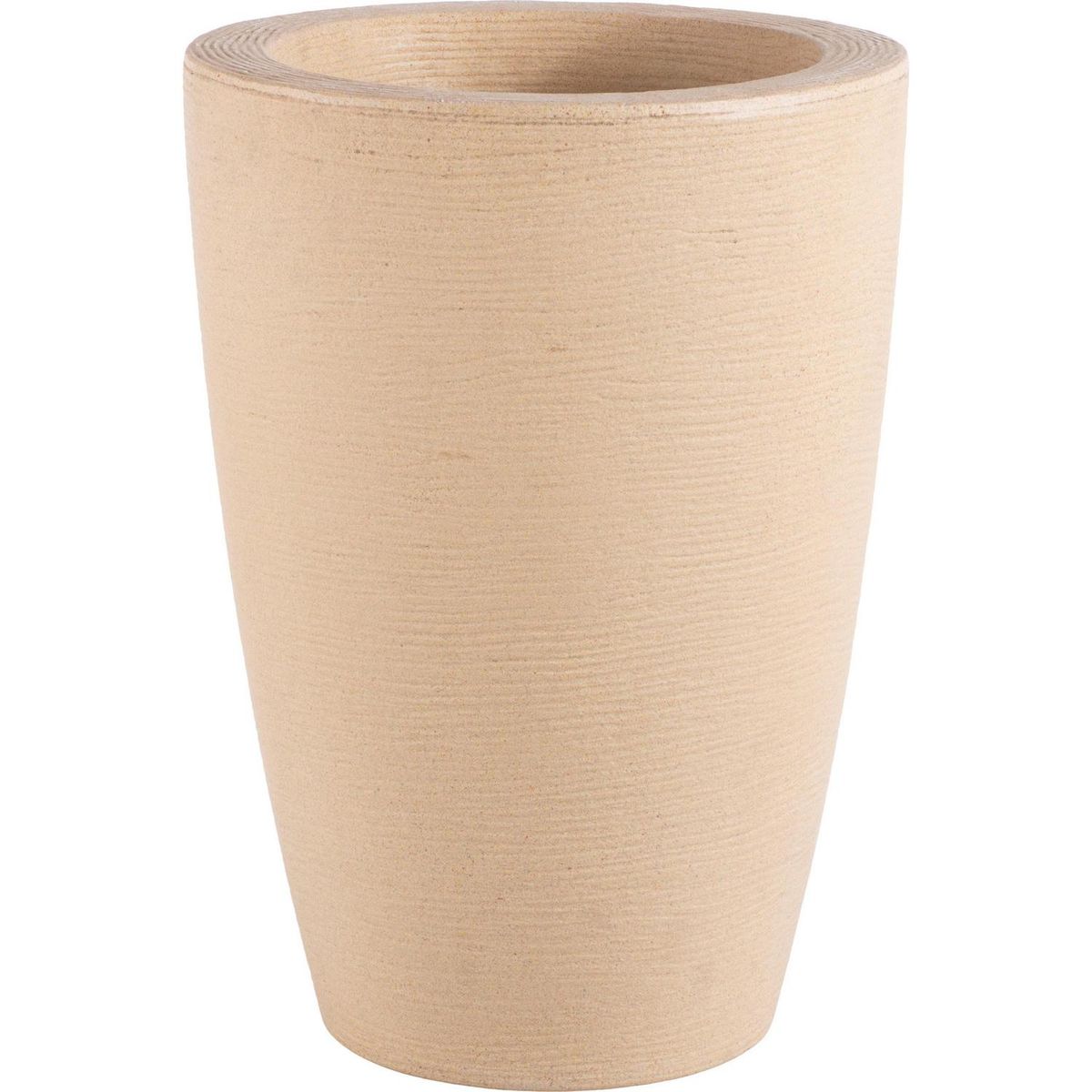 JUST HOME COLLECTION - Macetero Grafiato de Plástico 34x48 cm Arena