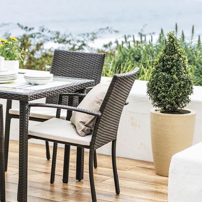 Imagen 2 del producto Macetero Grafiato de Plástico 34x48 cm Granito