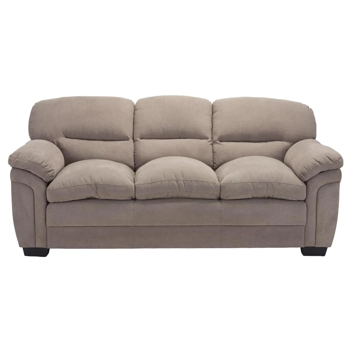 JUST HOME COLLECTION - Sofá 3 cuerpos Ray 206x95x95 cm Taupe