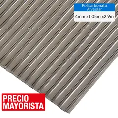 DVP - Plancha Policarbonato Alveolar 4 mm 105x290 cm Bronce