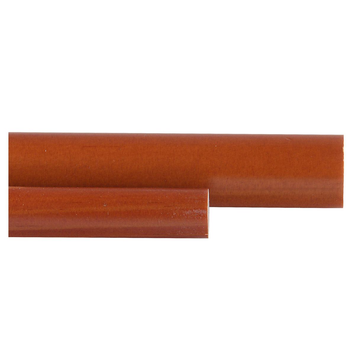 METALHSA - Set de Barra Cortina Doble 28/19 mm 200 cm Madera Chocolate