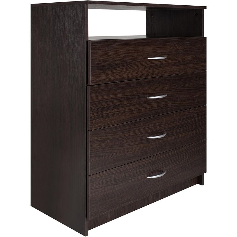 HOMY - Comoda 4 cajones 80x42x102 chocolate