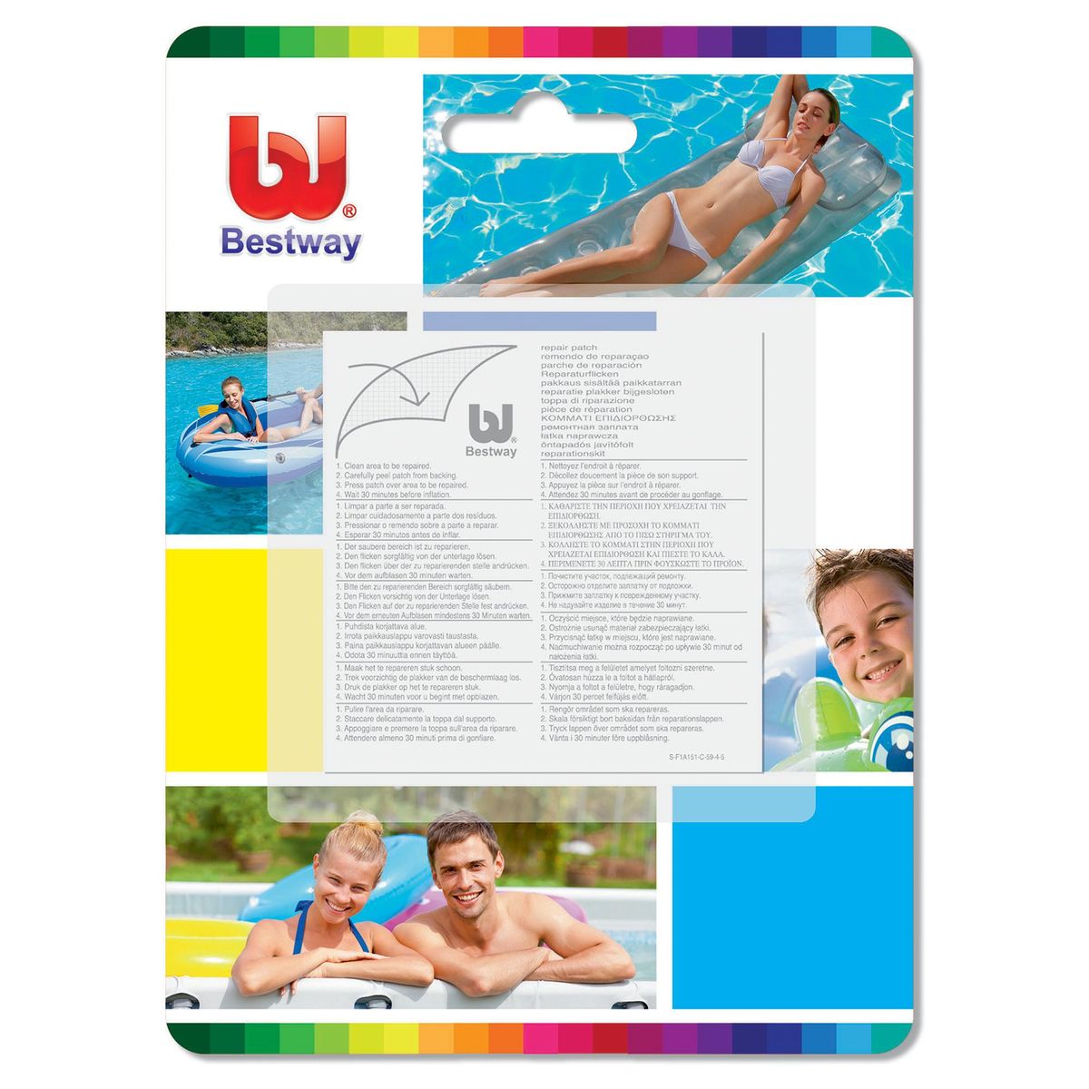 BESTWAY - Kit para reparación de piscina
