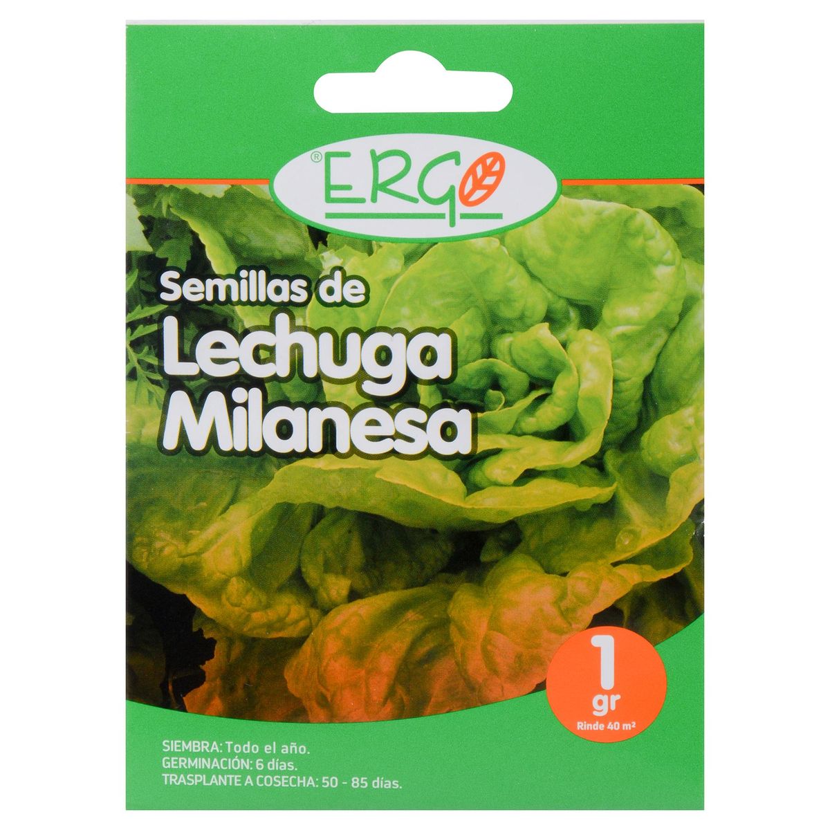 ERGO - Semilla Lechuga Milanesa 1 gr Sachet
