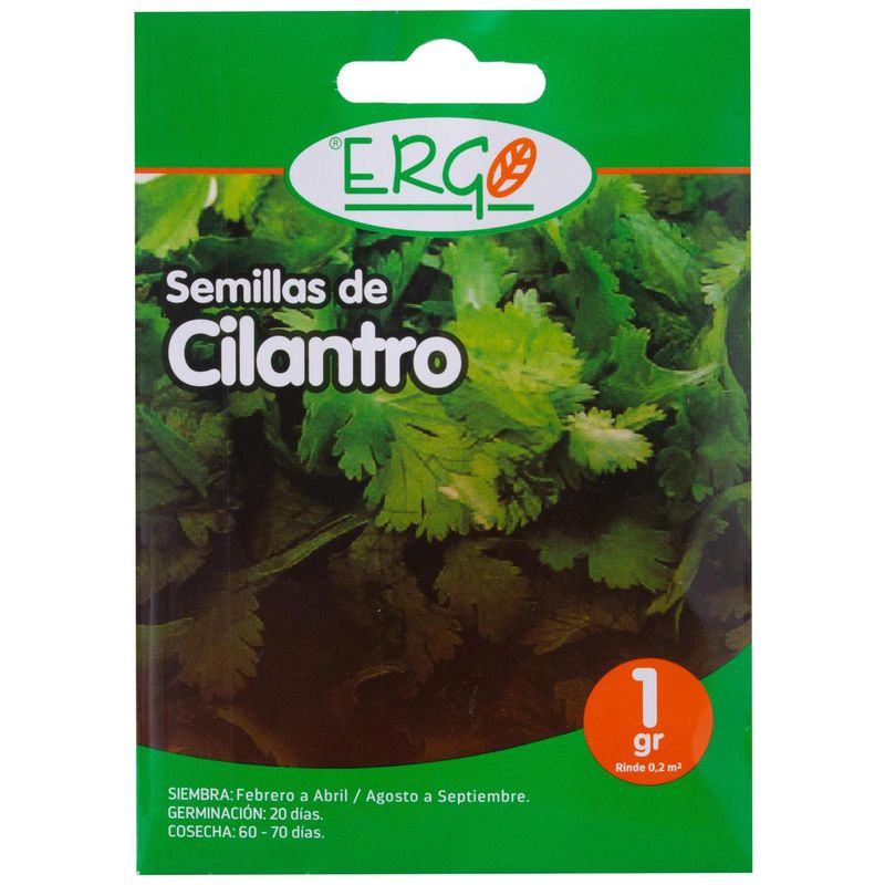 ERGO - Semilla Cilantro Ergo 1 gr sachet