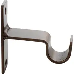 JUST HOME COLLECTION - Set de soportes para barra de cortina 32 mm 2 unidades óxido