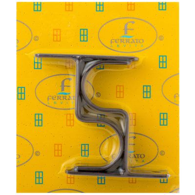 Imagen 2 del producto Set De Soportes Para Barra De Cortina 32 Mm 2 Unidades Óxido