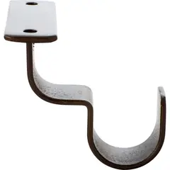 JUST HOME COLLECTION - Set de soportes para barra de cortina 32 mm 2 unidades óxido