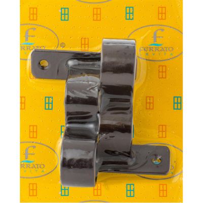 Imagen 2 del producto Set De Soportes Para Barra De Cortina 32 Mm 2 Unidades Óxido