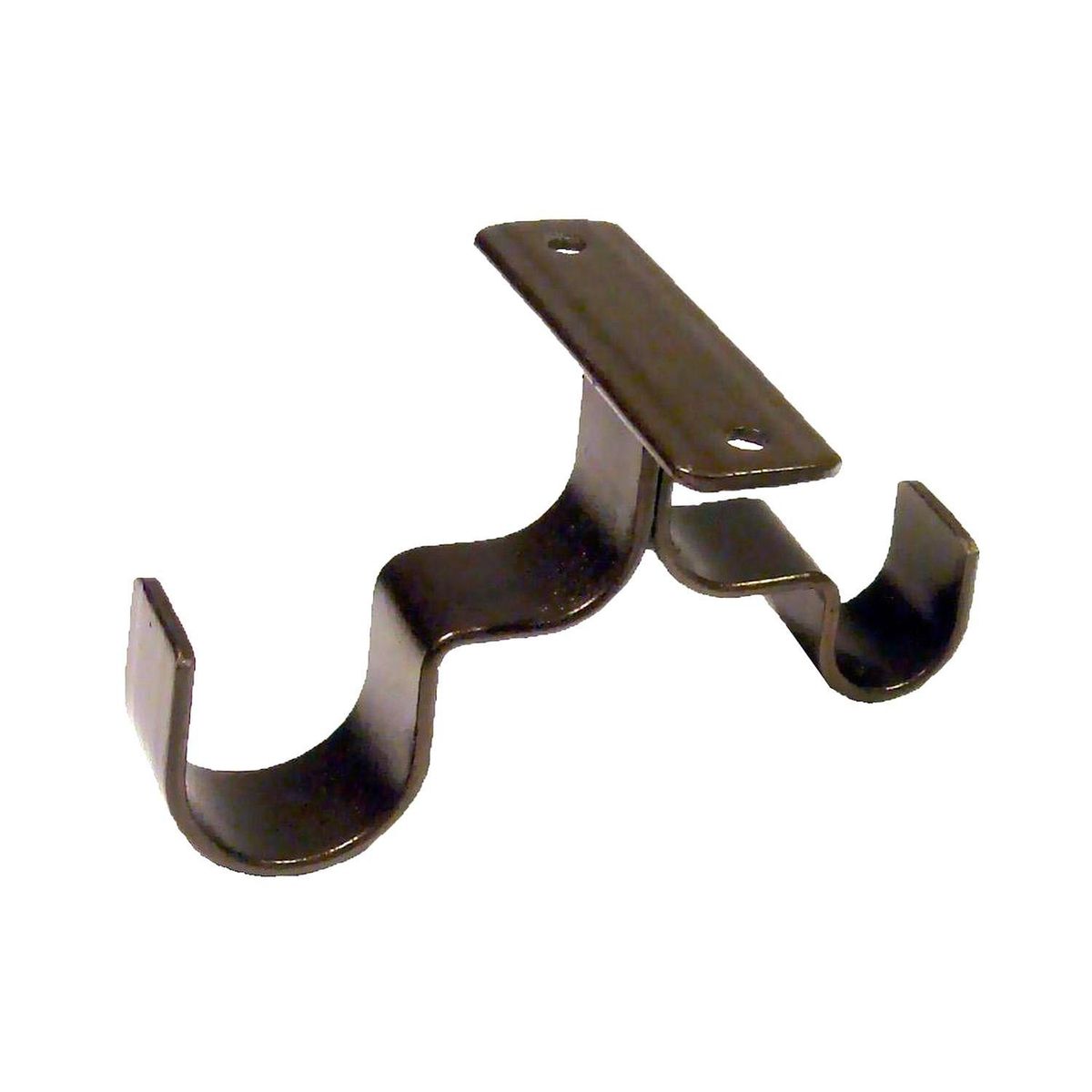 JUST HOME COLLECTION - Set de soportes para barra de cortina 32 mm 2 unidades óxido