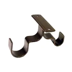 JUST HOME COLLECTION - Set De Soportes Para Barra De Cortina 32 Mm 2 Unidades Óxido