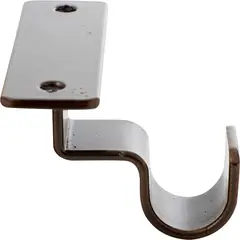 JUST HOME COLLECTION - Set de soportes para barra de cortina 19 mm 2 unidades óxido