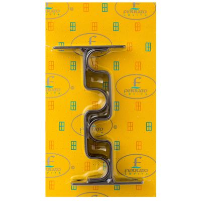 Imagen 2 del producto Set De Soportes Para Barra De Cortina 19 Mm 2 Unidades Óxido