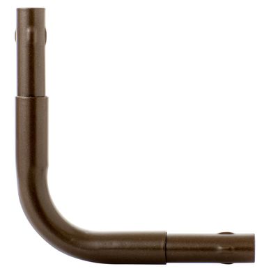 Codo para barra de cortina 19 mm xido