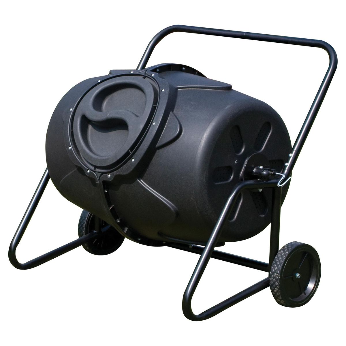 WORTH - Compostera giratoria 66x65x49 cm de polietileno negro