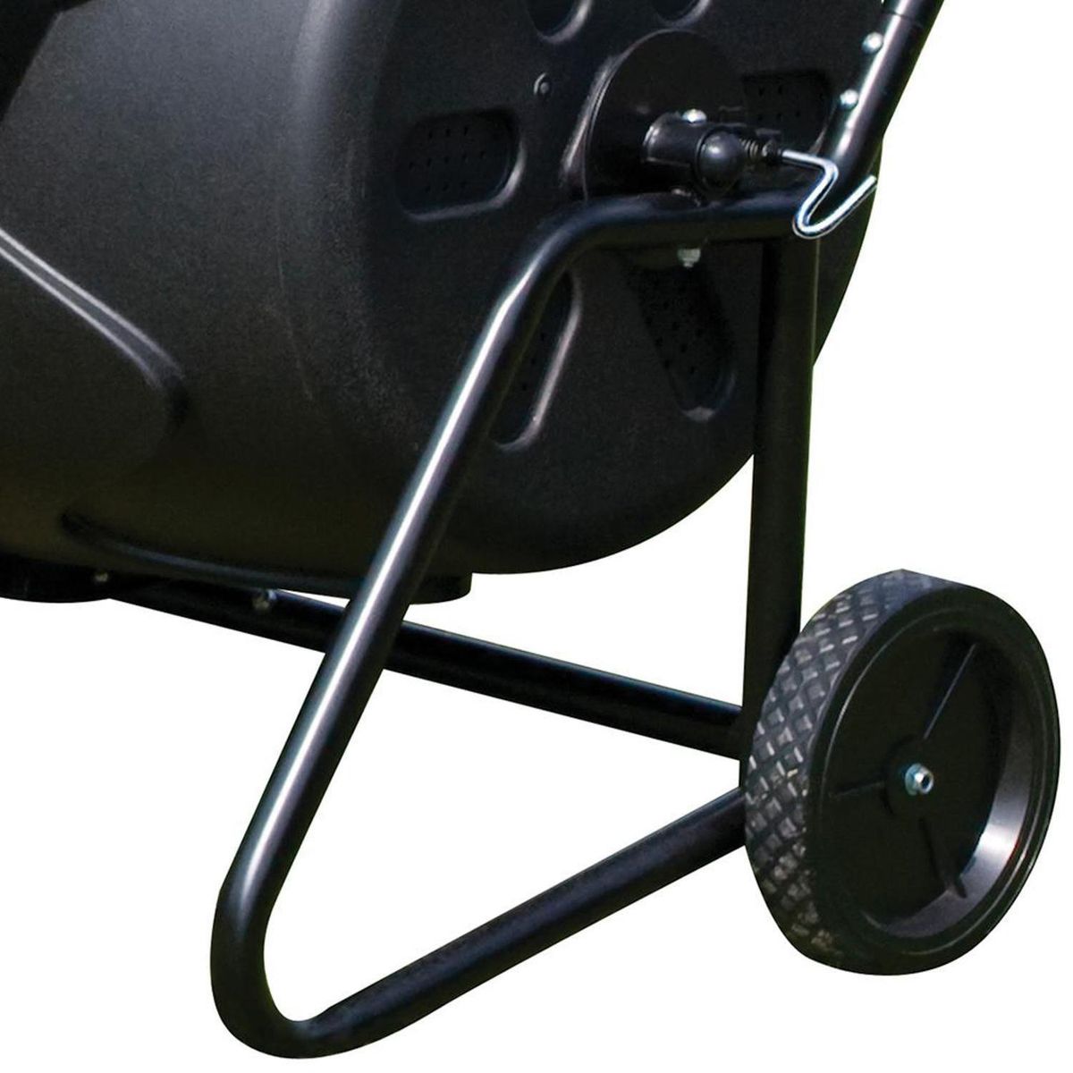 WORTH - Compostera giratoria 66x65x49 cm de polietileno negro