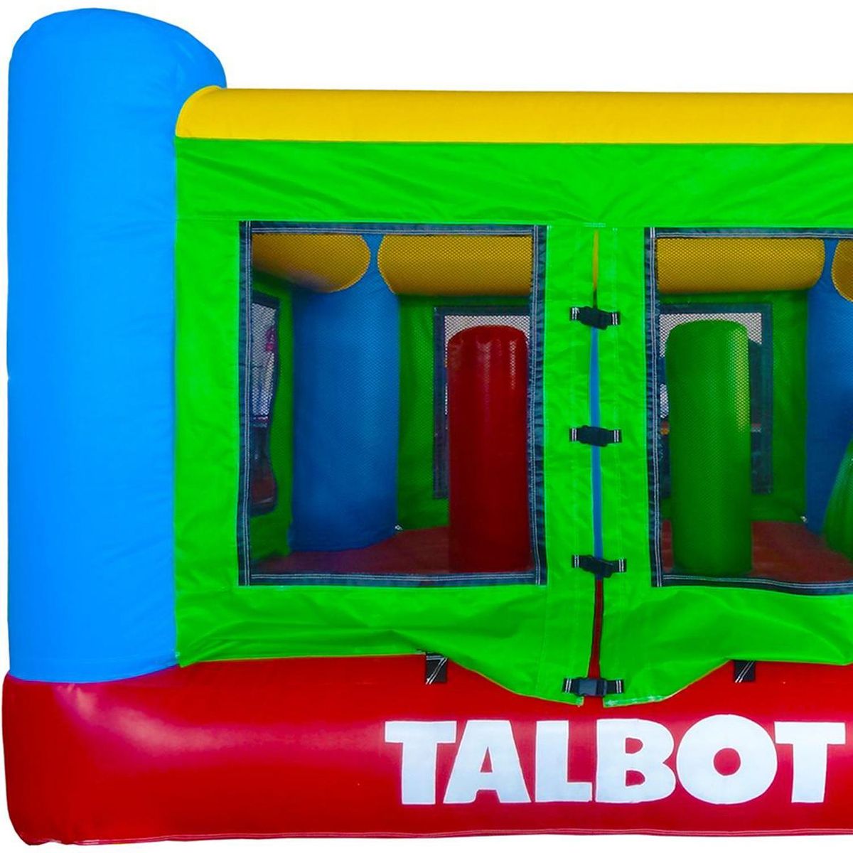 TALBOT - Castillo Inflable 300x250x400 cm Amarillo/verde/rojo