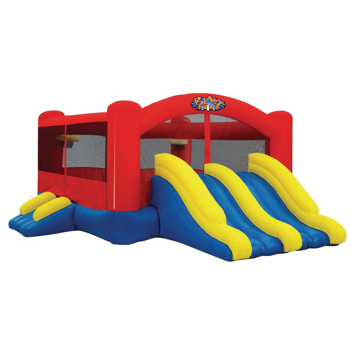 BLASTZONE - Juego Inflable 417x216x509 cm Amarillo/azul/rojo