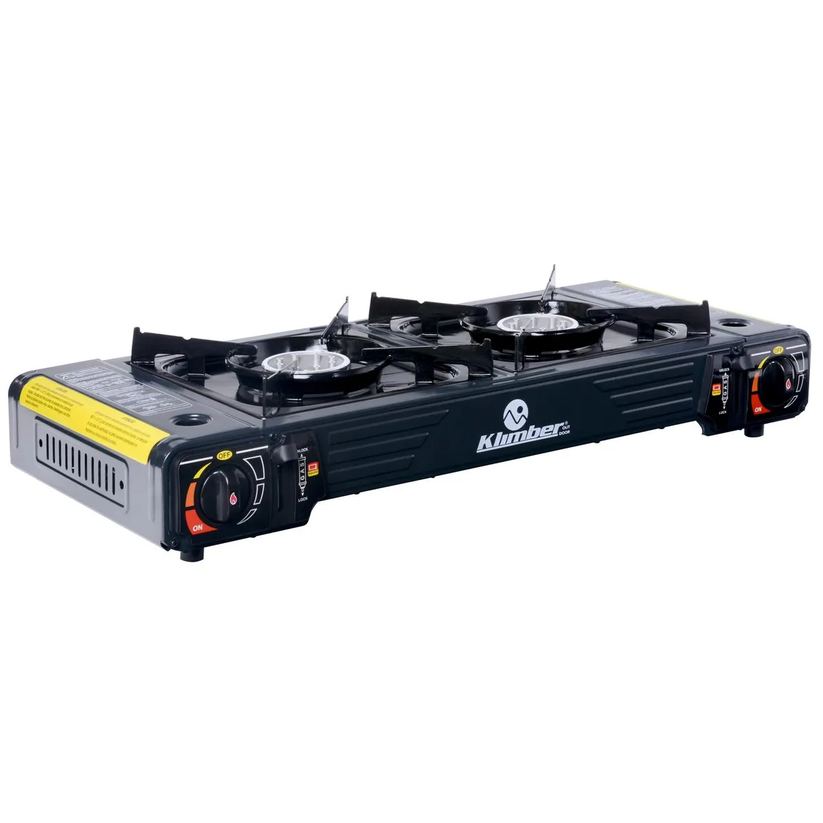 KLIMBER - Cocinilla Kibo Gas 2 Quemador(es) 13x28x63 cm Gris Oscuro