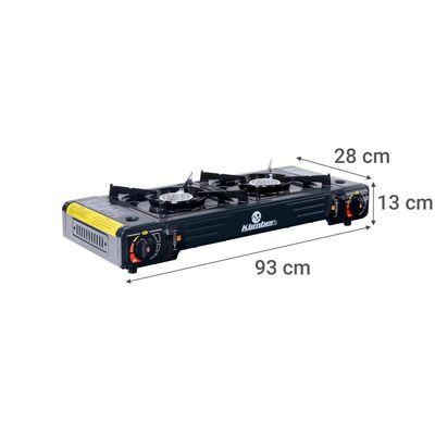 Imagen 2 del producto Cocinilla Kibo Gas 2 Quemador(es) 13x28x63 cm Gris Oscuro