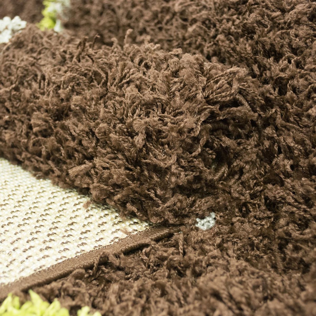 IDETEX - Alfombra Shaggy New 120x170 cm Polipropileno Café