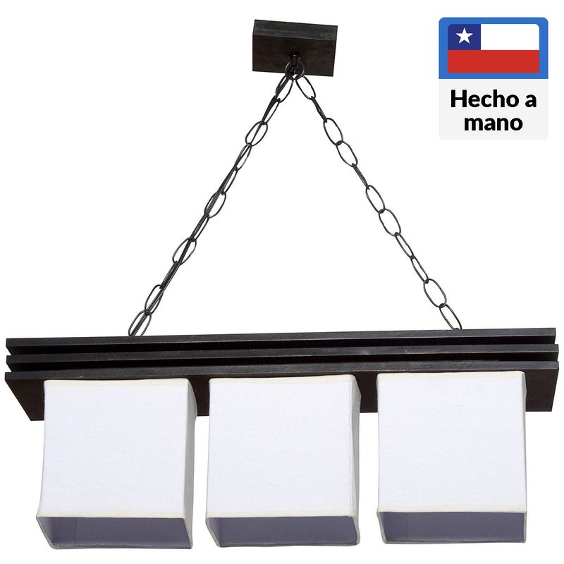 CAROLD STEVENS - Lámpara Colgante Sima Madera Blanco