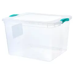 WENCO - Caja Organizadora 50x40x31 cm 45 l Transparente