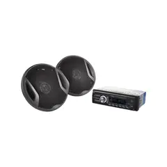 DAIRU - Radio de auto Bluethooth con 2 parlantes