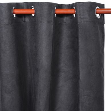 Cortina tela 140x220 cm Suede negro
