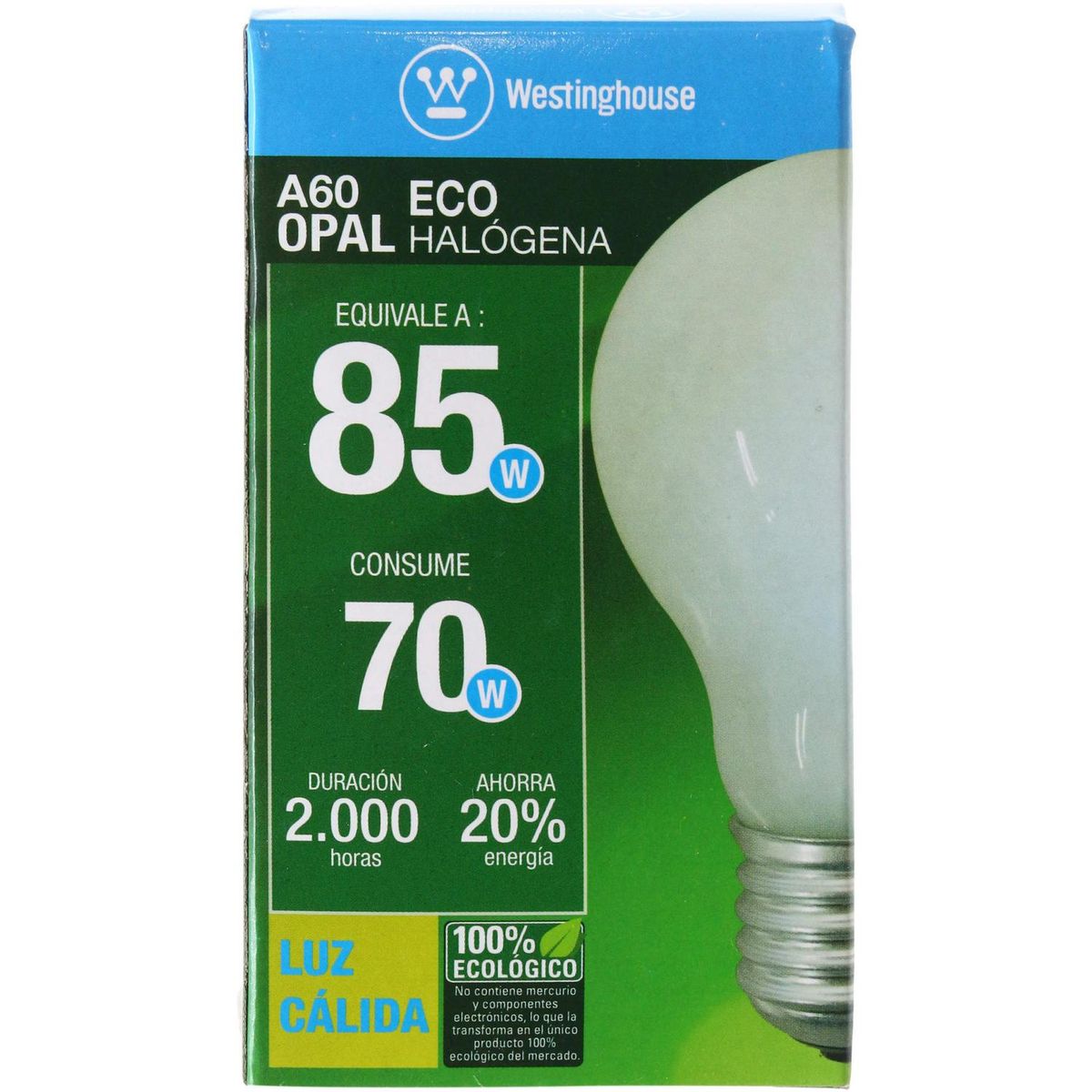 WESTINGHOUSE -  70 W 470 lm Luz Cálida