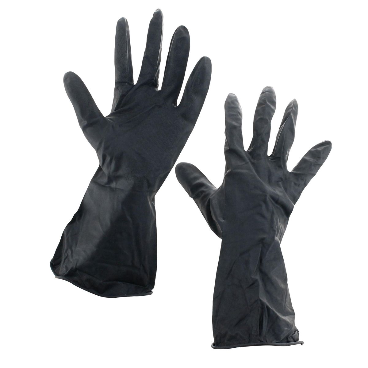 KARSON - Guantes Albañil Pack 6 Pares de Guantes Albañil de LátexTalla única Negro