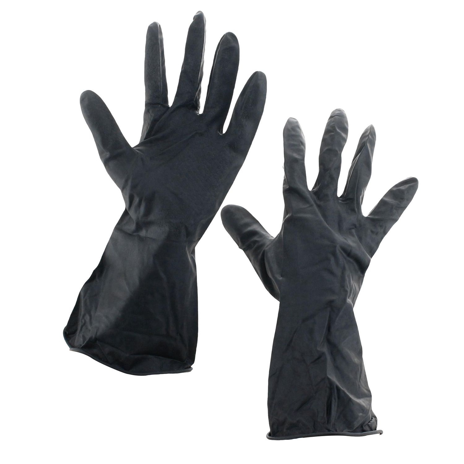 KARSON - Guantes Albañil Pack 6 Pares de Guantes Albañil de LátexTalla única Negro