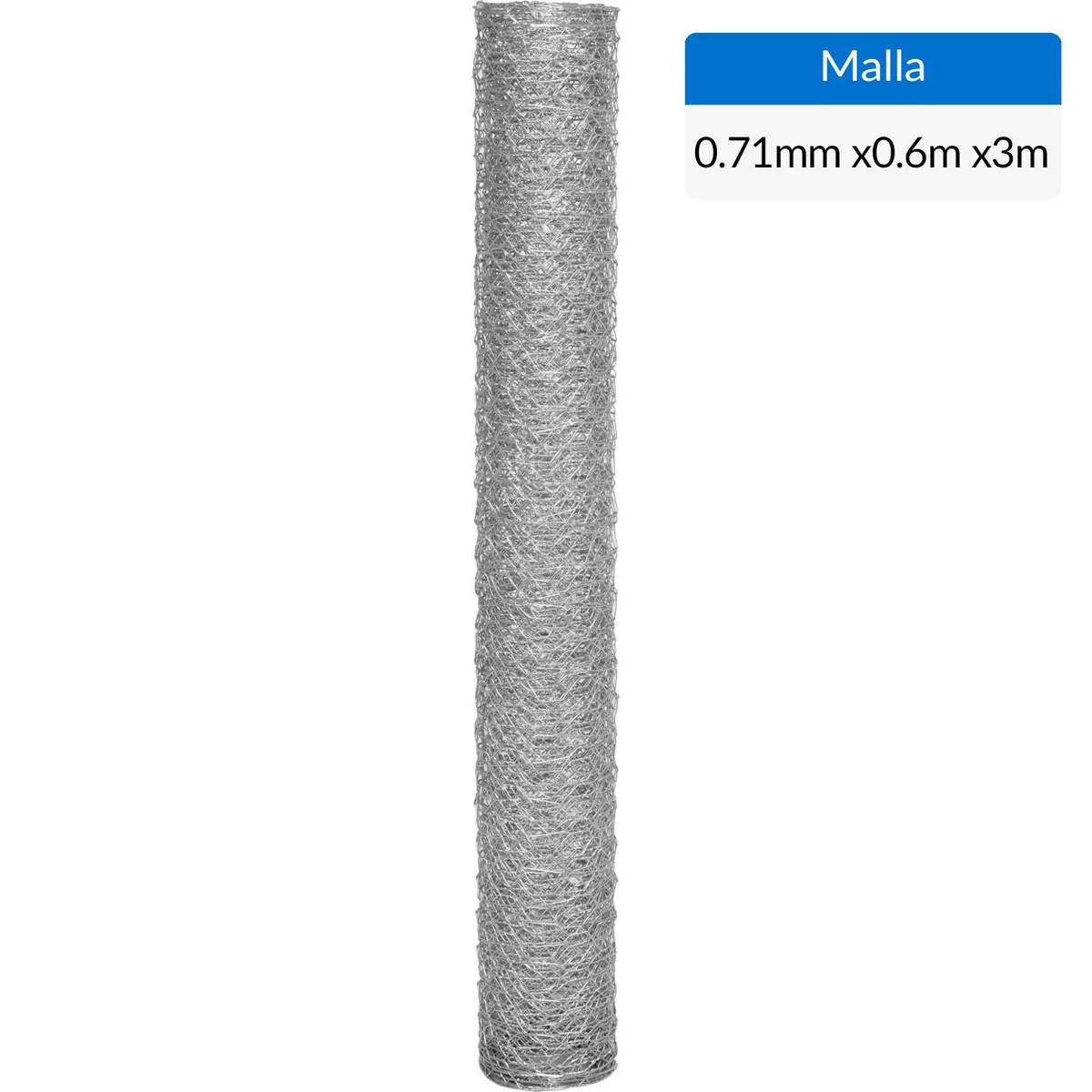 VECTOR - 0.60x3m Malla 3/4" hexagonal galvanizada