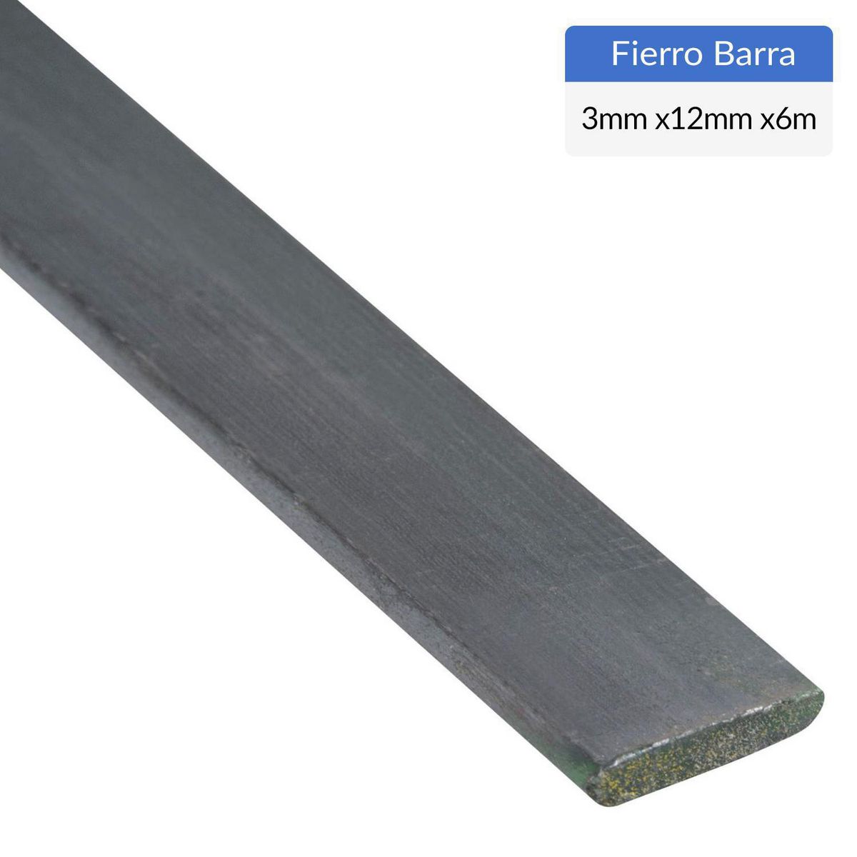 GENERICO - Fierro plano Acero 3x12 mm 6 m