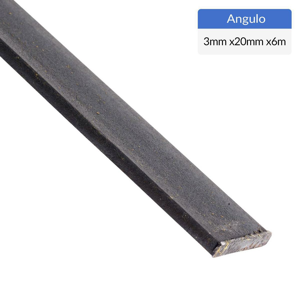 GENERICO - Fierro Barra Plana Laminada en Caliente Acero 3x20 mm 6 m