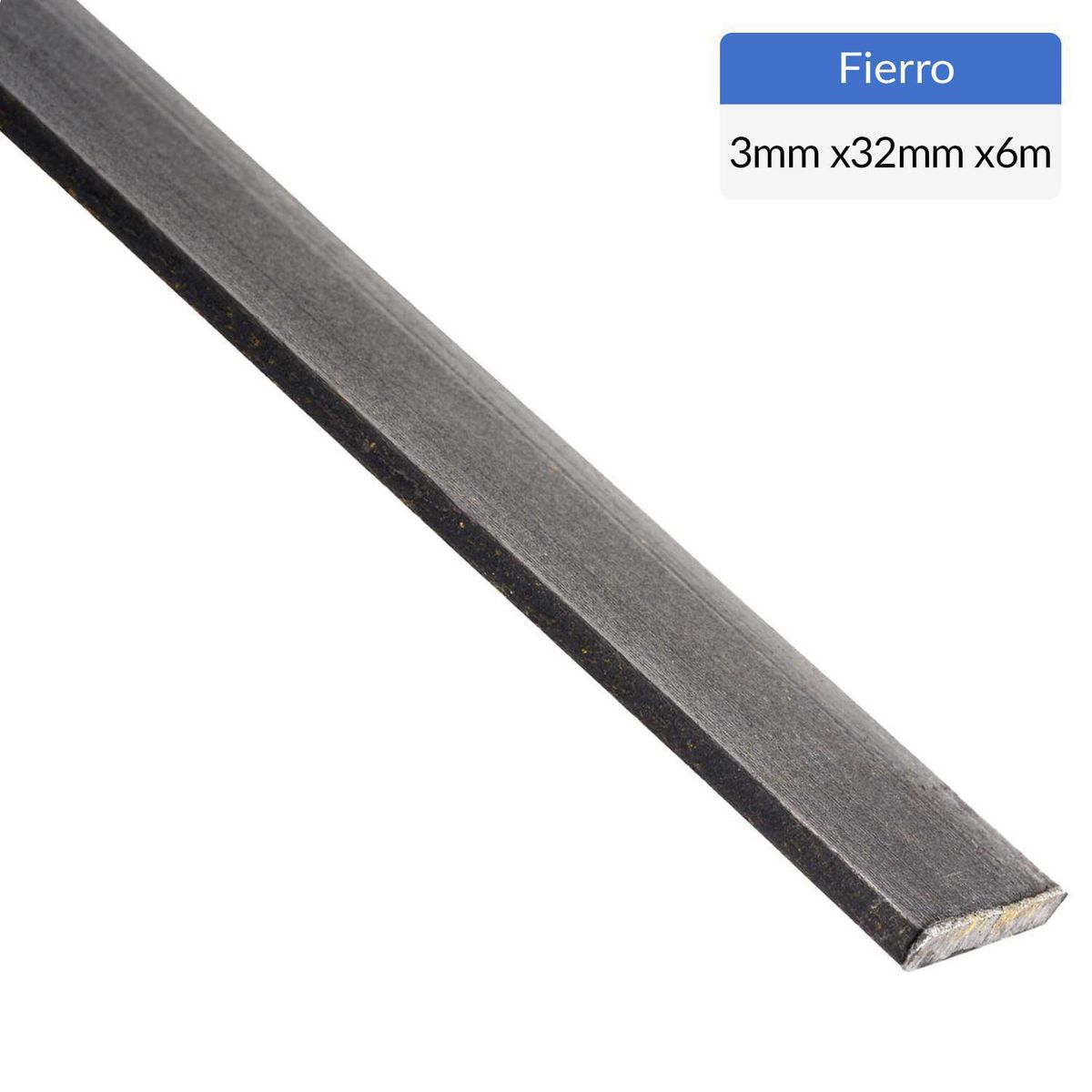 GENERICO - Fierro Barra Plana Laminada en Caliente Acero 3x32 mm 6 m