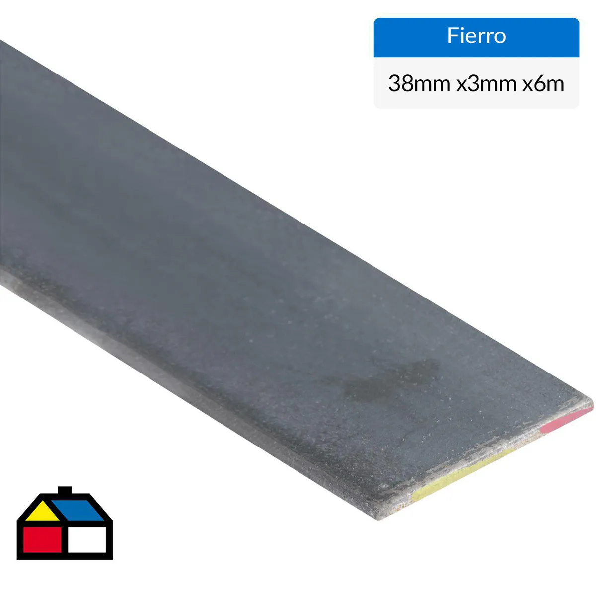 GENERICO - Fierro Barra Plana Laminada en Caliente Acero 3x38 mm 6 m