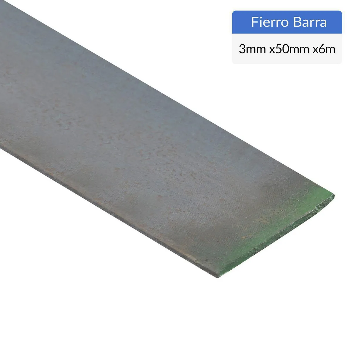 GENERICO - Fierro Barra Plana Laminada en Caliente Acero 3x50 mm 6 m