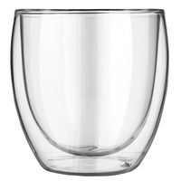 Taza Doble Pared 250 ml Vidrio Francia Transparente