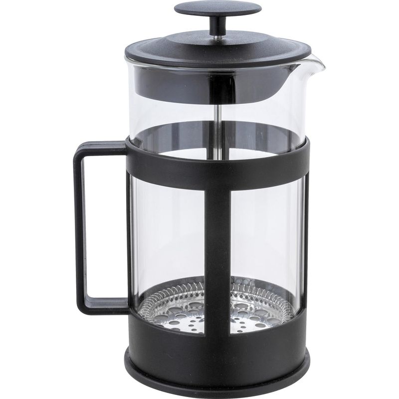 JUST HOME COLLECTION - Cafetera francesa vidrio 1000 ml Negro