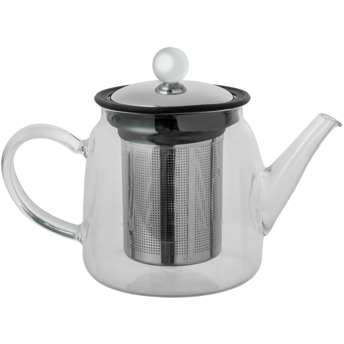 JUST HOME COLLECTION - Tetera con Infusor Vidrio 450 ml 