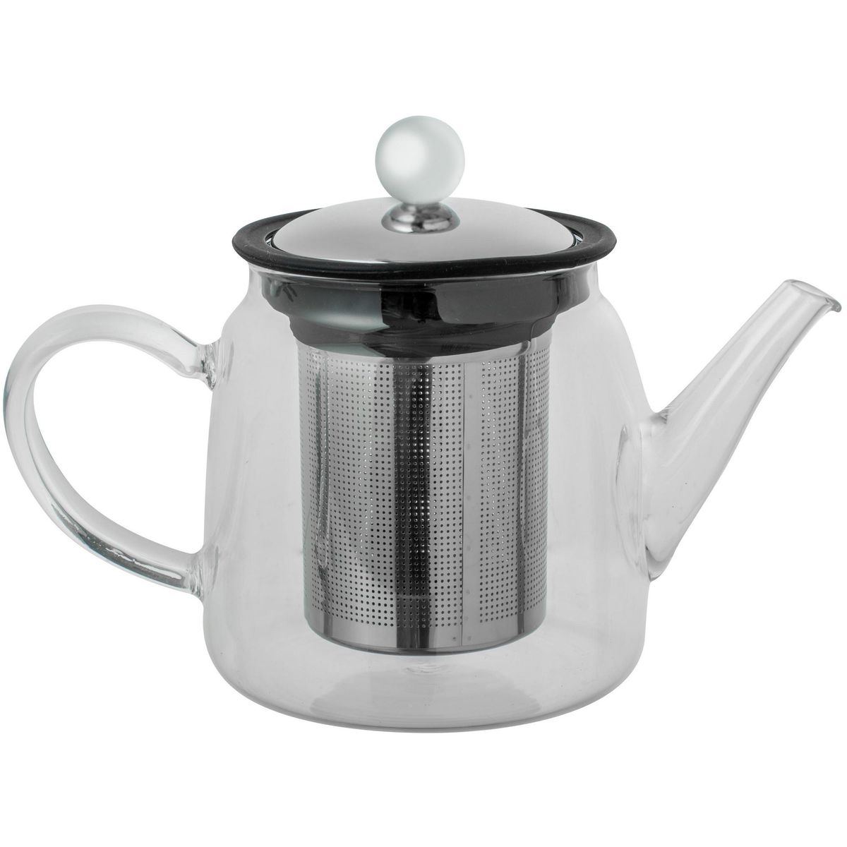 JUST HOME COLLECTION - Tetera con Infusor Vidrio 450 ml 