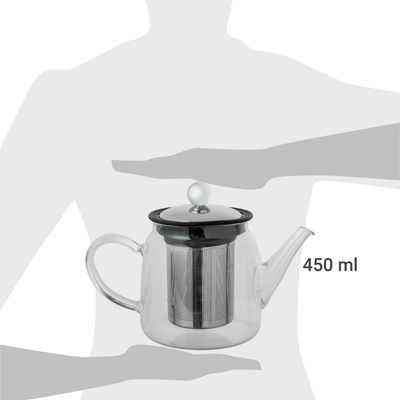 Imagen 2 del producto Tetera con Infusor Vidrio 450 ml