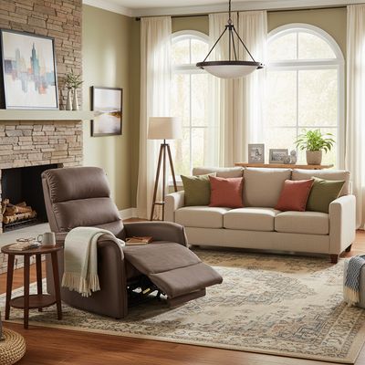 Imagen 2 del producto Sillón Reclinable 1 cuerpo Portofino 84x103x92 cm Café