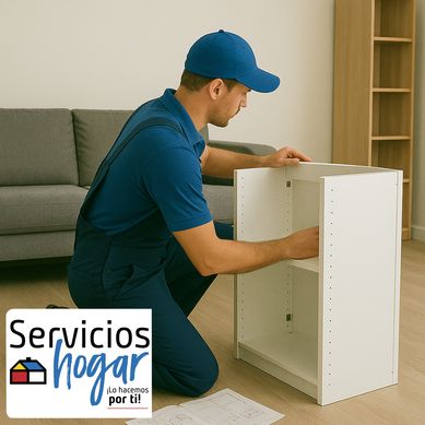 Armado de conjunto o kit de muebles predefinido