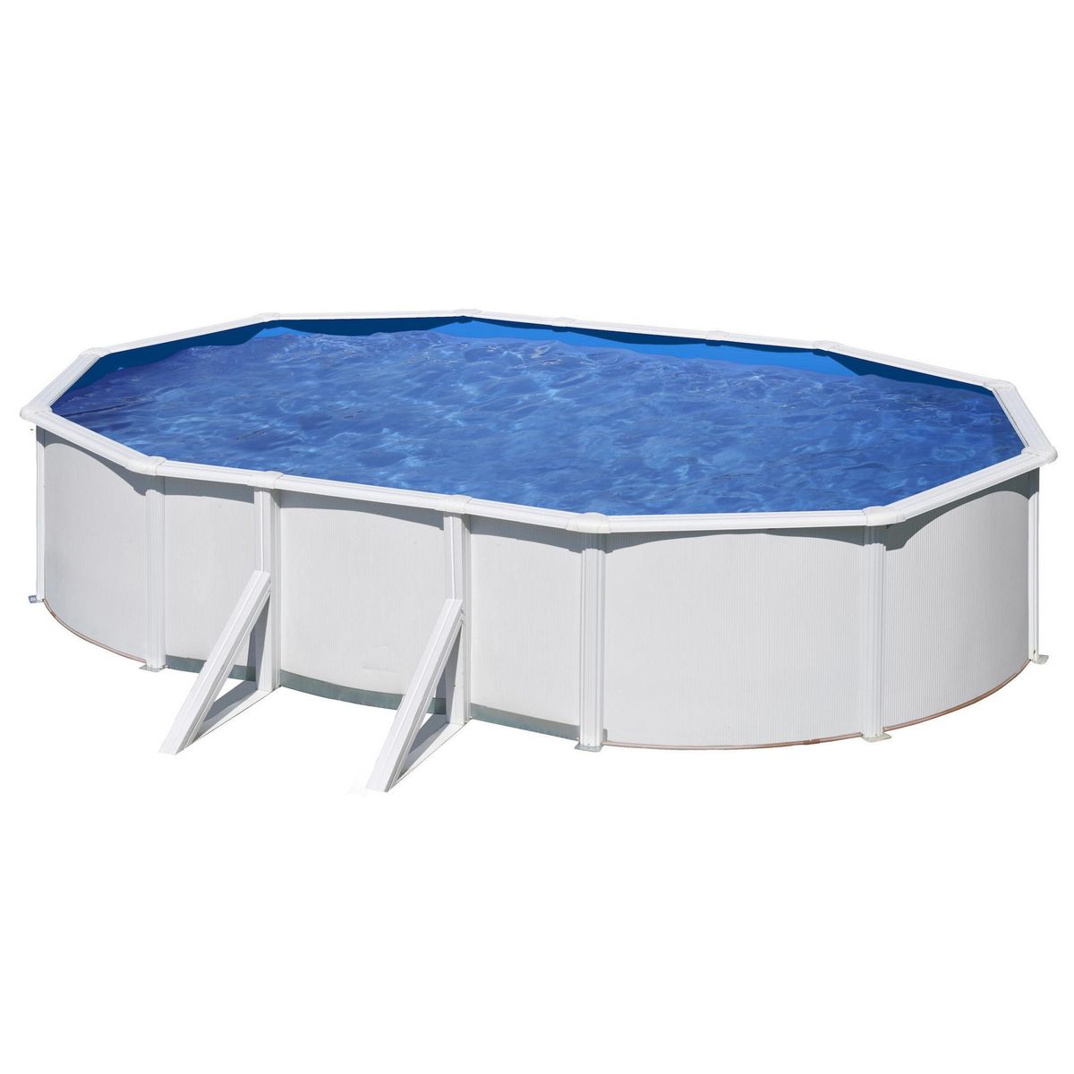 GRE - Piscina estructural acero 500x300x120 cm blanca